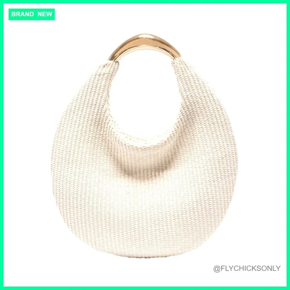 Handmade Woven Straw Hobo Tote Shoulder Bag Lightweight Summer Beach Purse